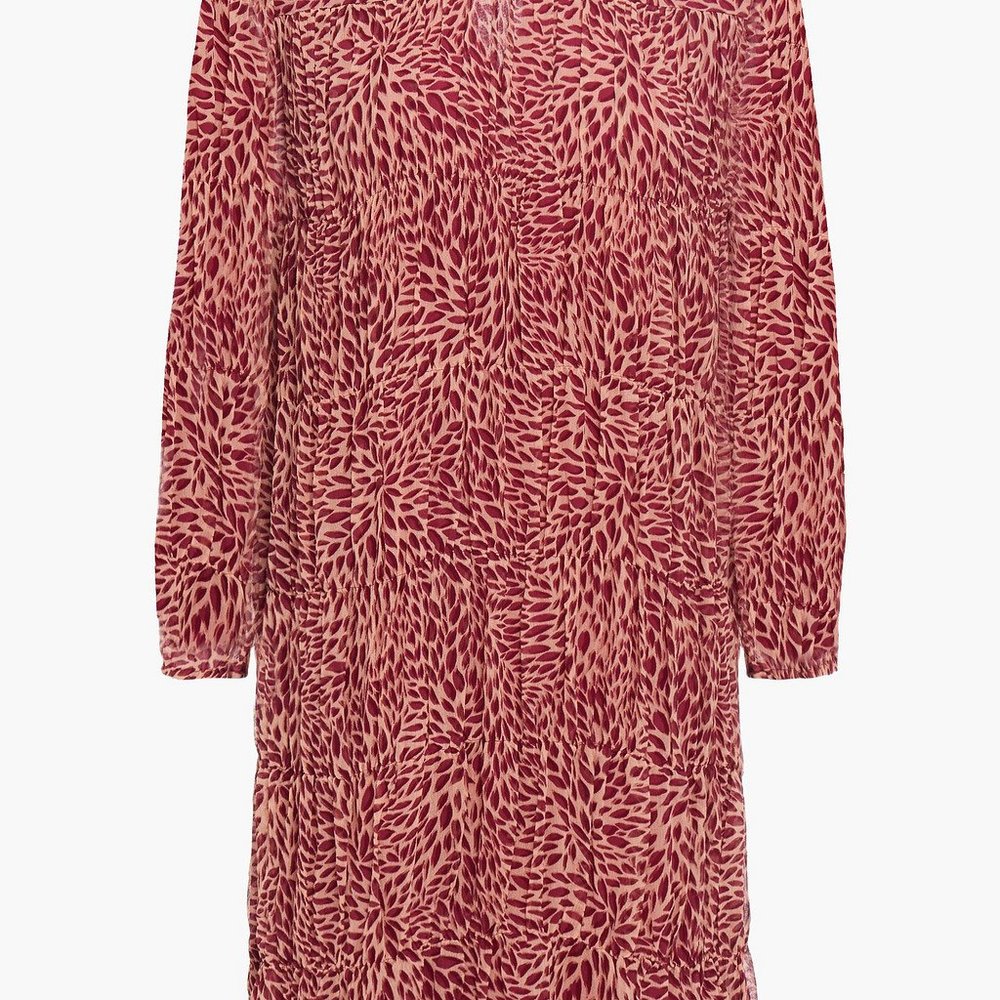 BA&SH Grace Chiffon Mini Dress ~ Rose S (1) NWT - Picture 5 of 12